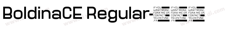 BoldinaCE Regular字体转换